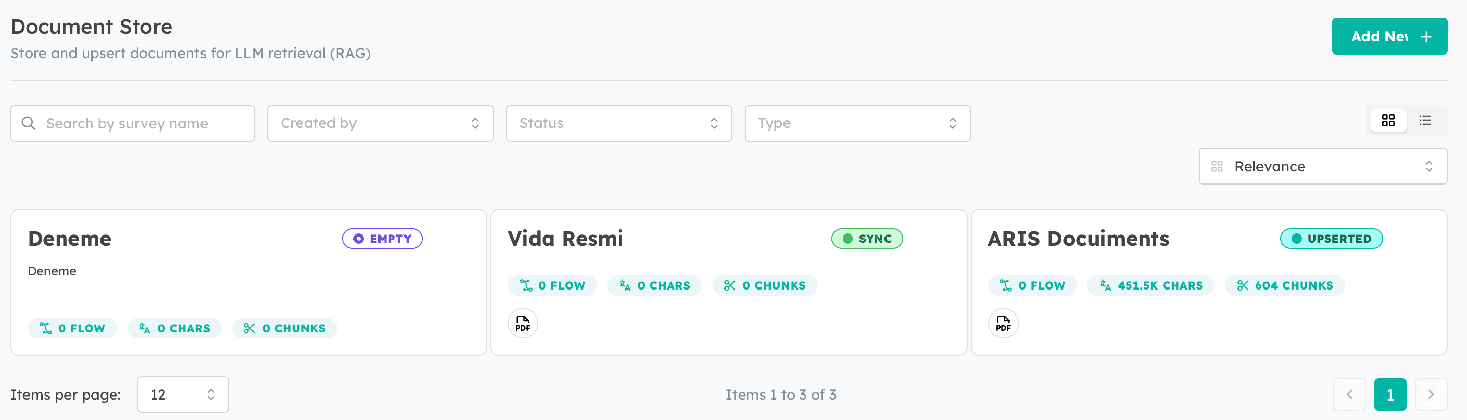 Document Store — Vida Resmi, ARIS Documents
